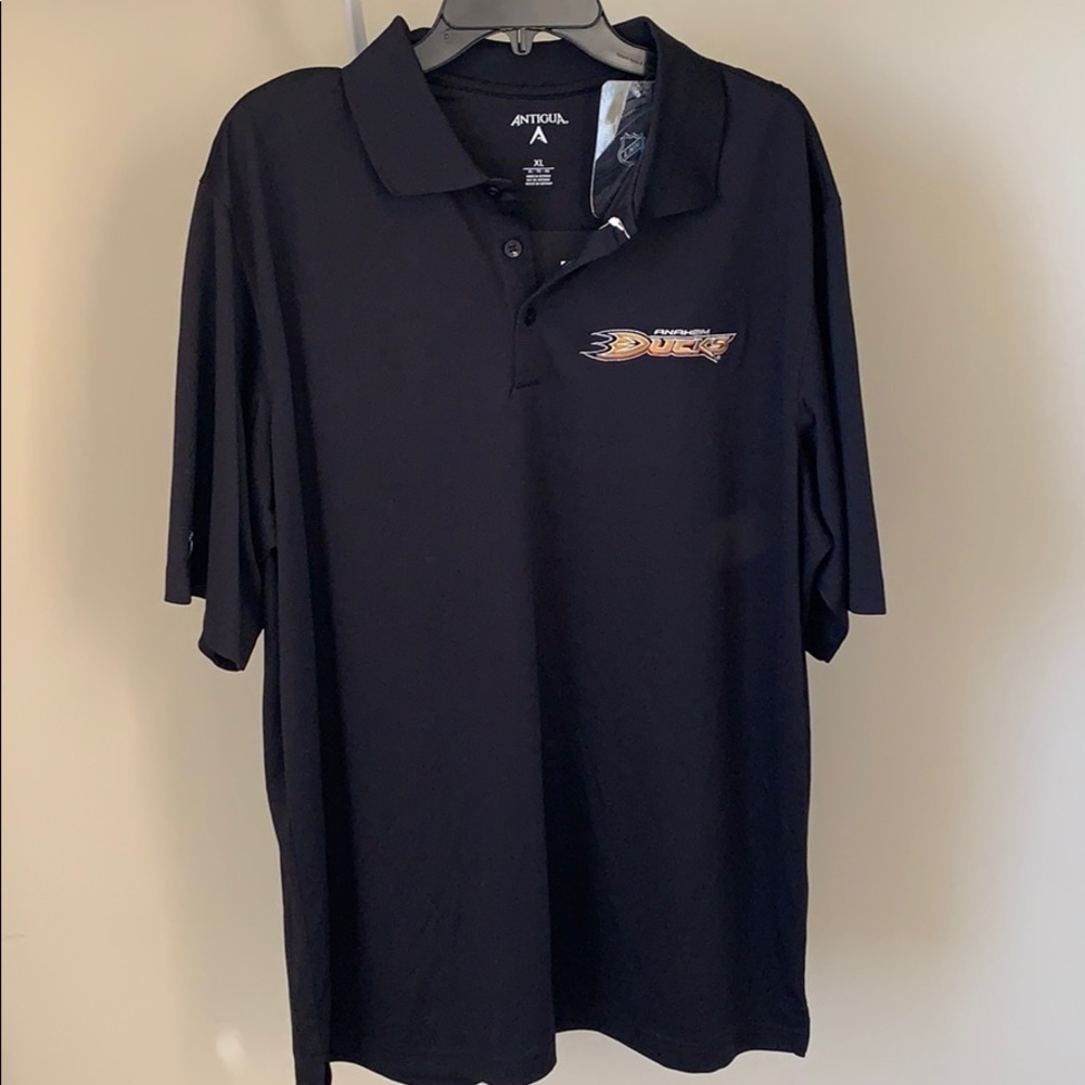 New!! Anaheim Ducks dry fit short sleeve polo